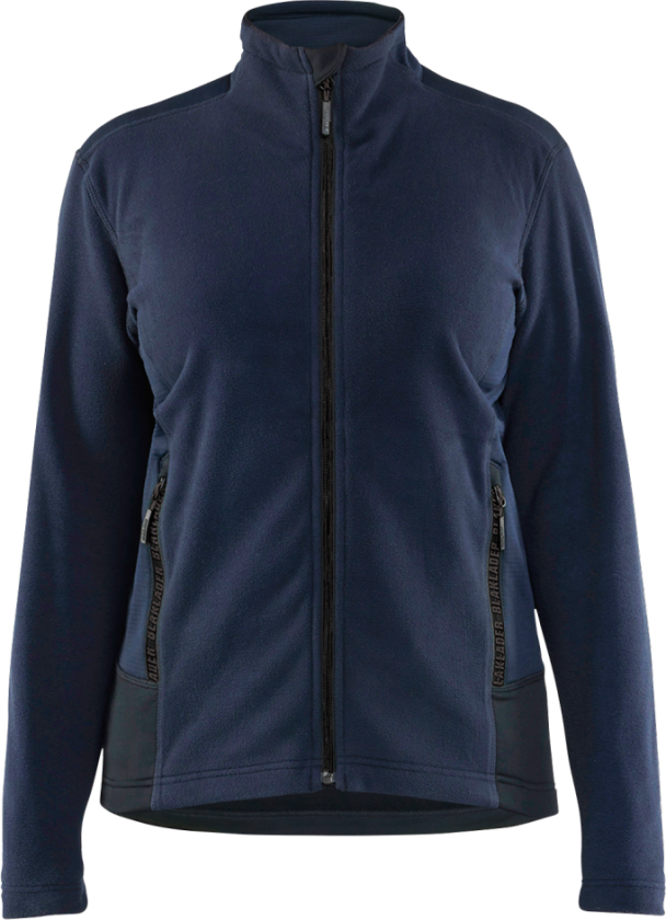 Fleecejakke – Komfortabel og Vindbeskyttelse ( 811519480, Marineblå/Svart, 1 Stykk, størrelse-M )