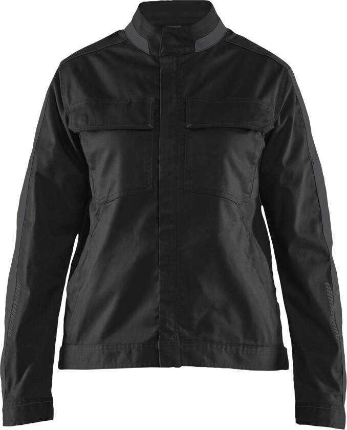 Industry jacket stretch women marineblå / hivis gul