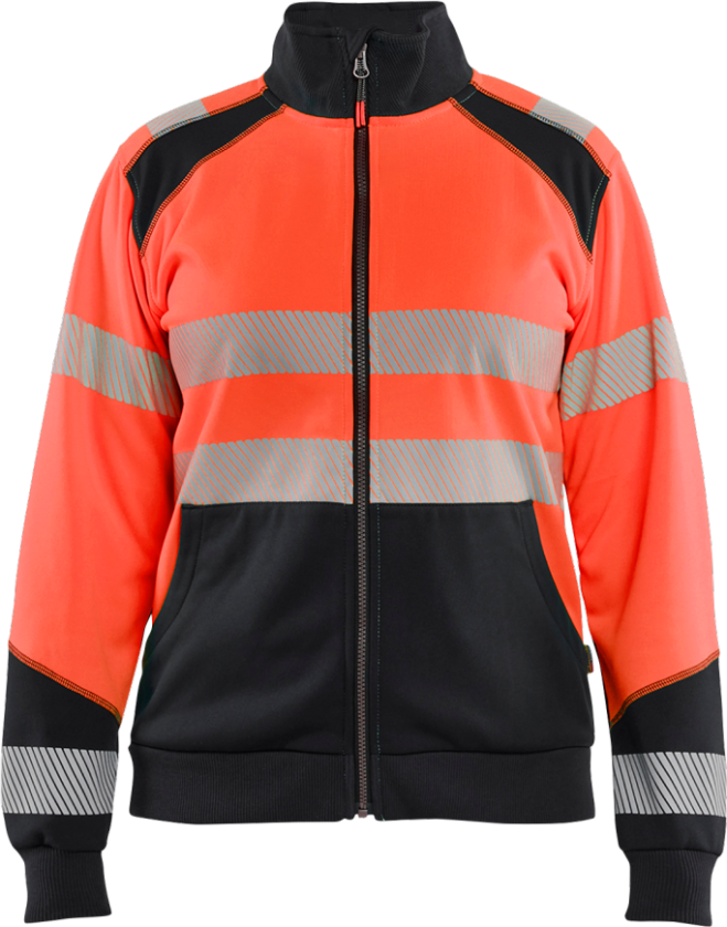 Sweatshirt – Høy synlighet, komfortabel passform ( 811518495, Rød/Svart, Dame, 1 Stykk, størrelse- XL)