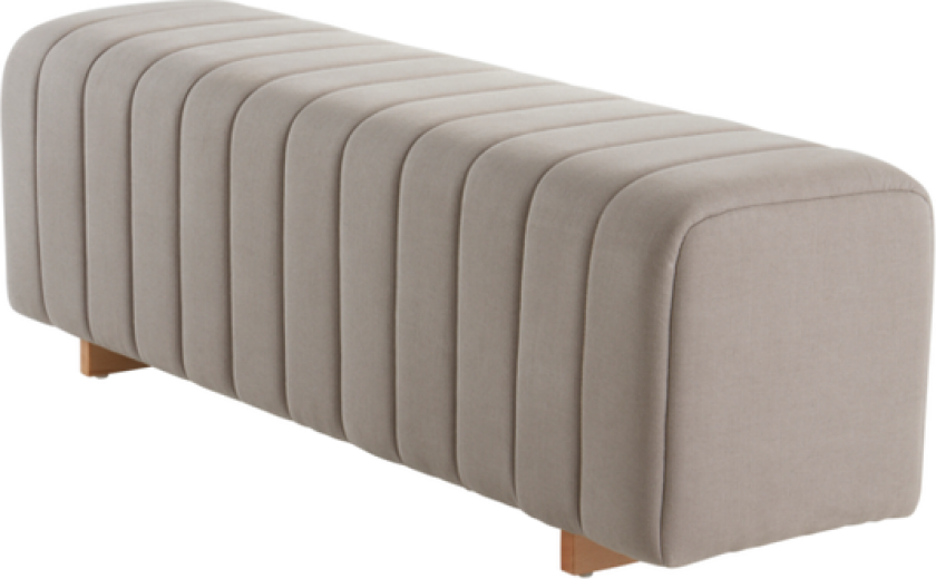 DERBY benk 142 cm Betonggrå