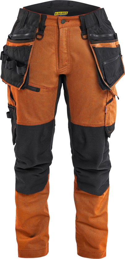 Arbeidsbukser – Refleksbånd, Ventilasjon ( 811521867, Rust/Svart, Dame, 1 Stykk, størrelse- 38)