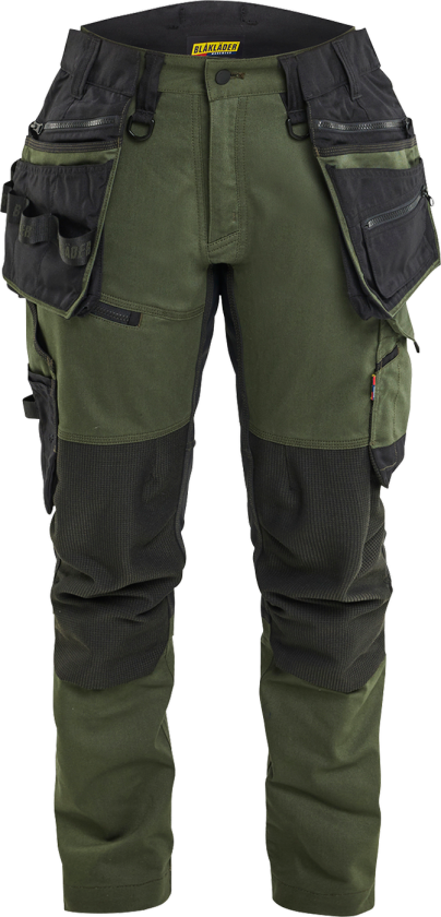 Bukse – Refleksbånd, Ventilasjon ( 811521905, Grønn/Svart, Dame, 1 Stykk, størrelse- 42)