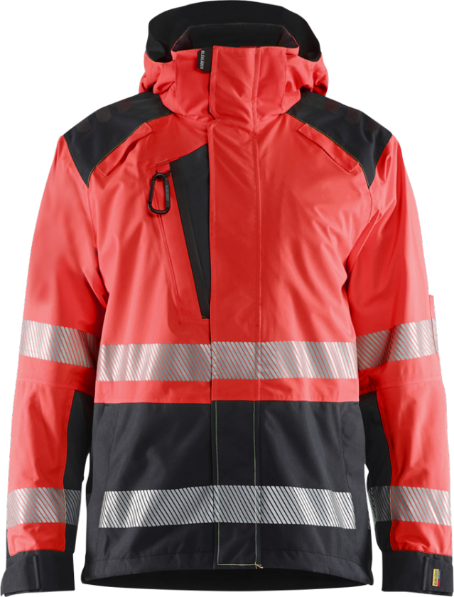Skalljakke – Vind- og vanntett, høy komfort ( 811516611, Rød/Svart, 1 Stykk, størrelse-5XL )