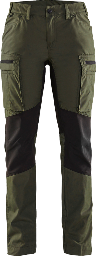 Bukser – Komfort og Bevegelighet ( 811521787, Grønn/Svart, Dame, 1 Stykk, størrelse- 42)