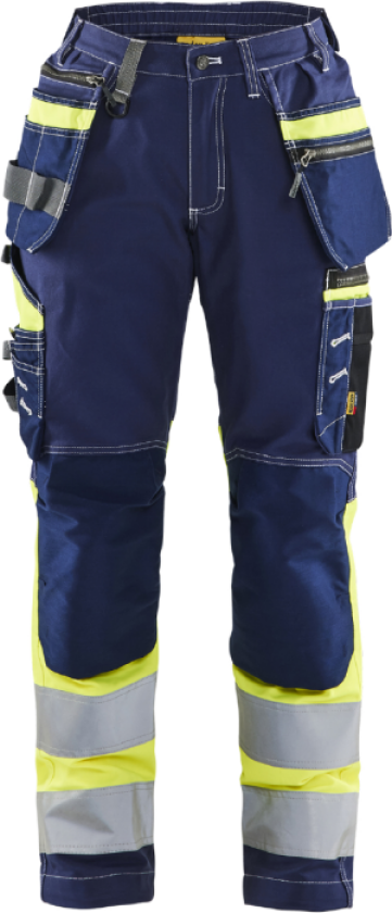 Varselbukse – Slitesterk, Komfortabel ( 811515884, Marine/Gul, Dame, 1 Stykk, størrelse- 36)
