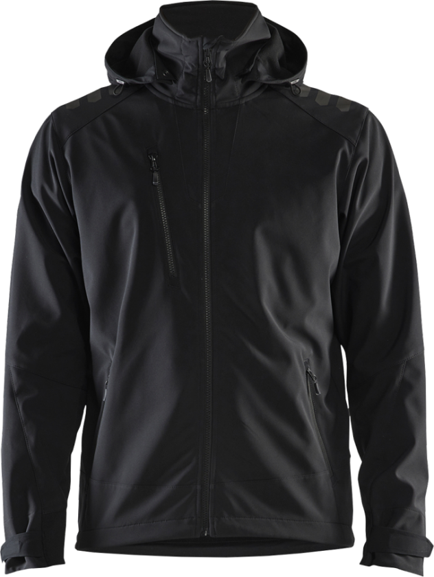 Softshelljakke – Vind- og vanntett ( 811517478, Svart/Svart, 1 Stykk, størrelse-2XL )