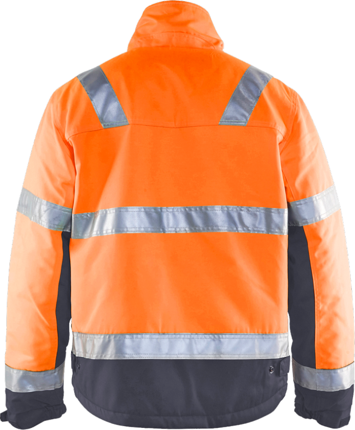 Skalljakke – Vannavvisende, varmfôret ( 811512454, Oransje/Grå, 1 Stykk, størrelse-XXL )