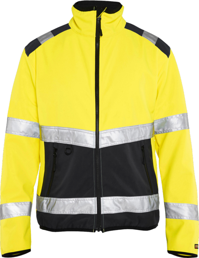 Softshell-Jakke – Vindavvisende, Pustende ( 811499912, Gul/Svart, 1 Stykk, størrelse-3XL )