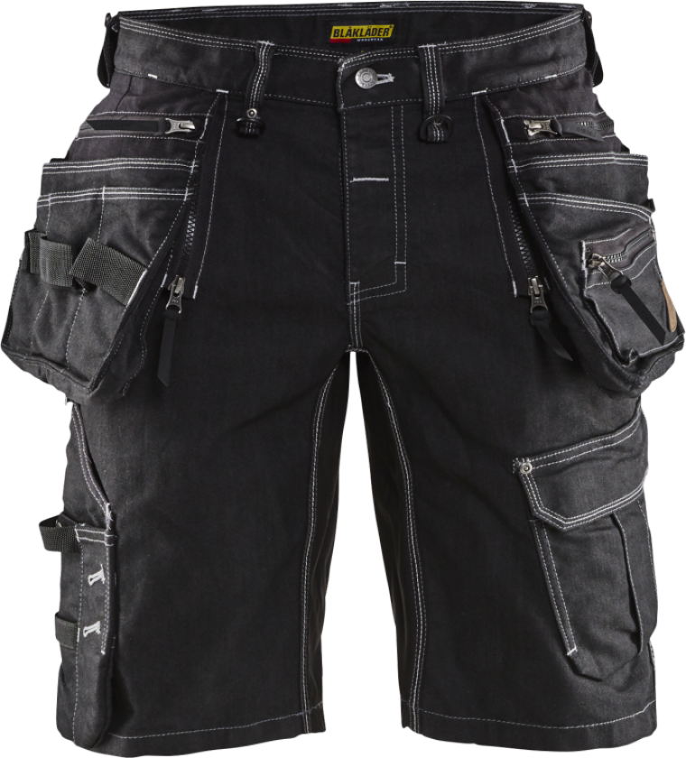 Shorts – Stretchpaneler, Spikerlommer ( 811501057, Svart, 1 Stykk, størrelse-C54 )