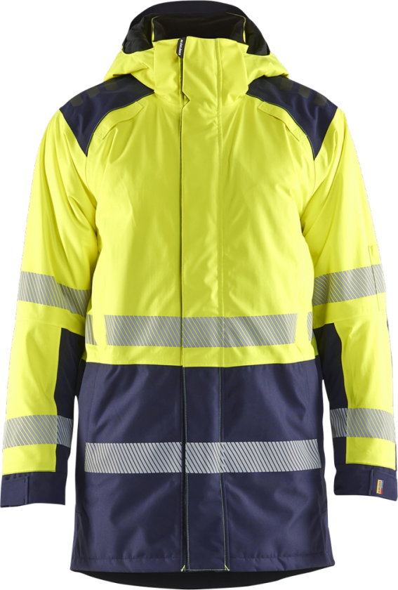 Vinterparkas – Vind- og vanntett ( 811517255, Gul/Marine, 1 Stykk, størrelse-XL )