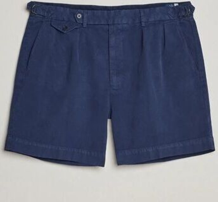 Polo Ralph Lauren Pleated Featherweight Twill Shorts Newport Navy
