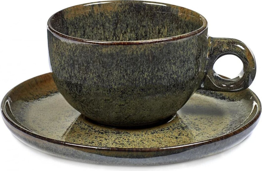 Surface cappuccinokopp med fat 23 cl Indi grey