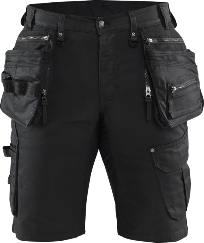 Shorts – Stretchpaneler, Spikerlommer ( 811517687, Svart, 1 Stykk, størrelse-52 )