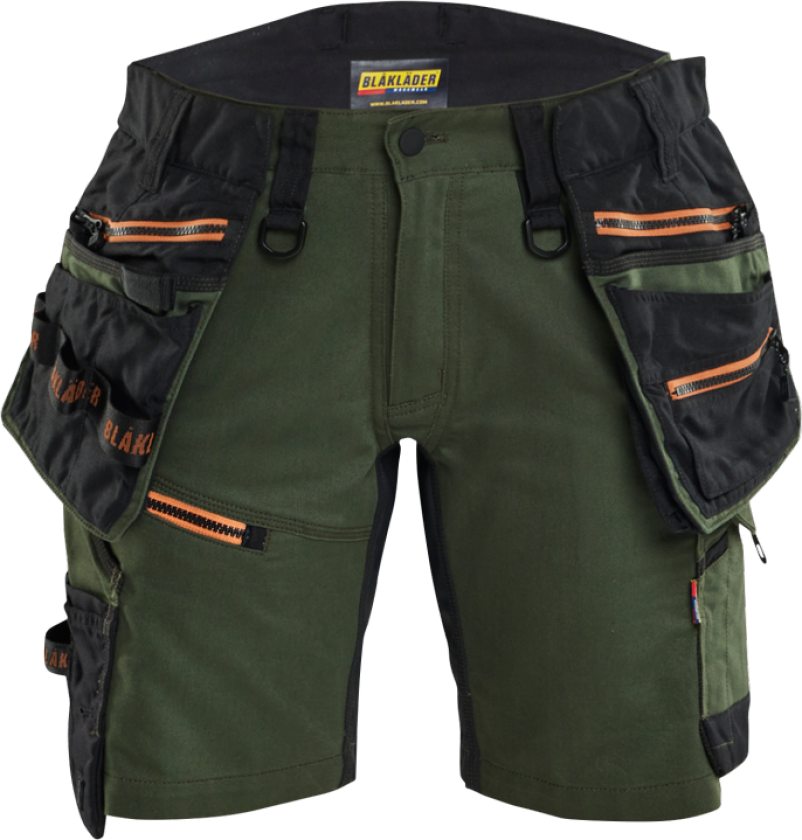 Shorts – Slitesterk og Komfortabel ( 811521969, Grønn/Rust, Dame, 1 Stykk, størrelse- 42)