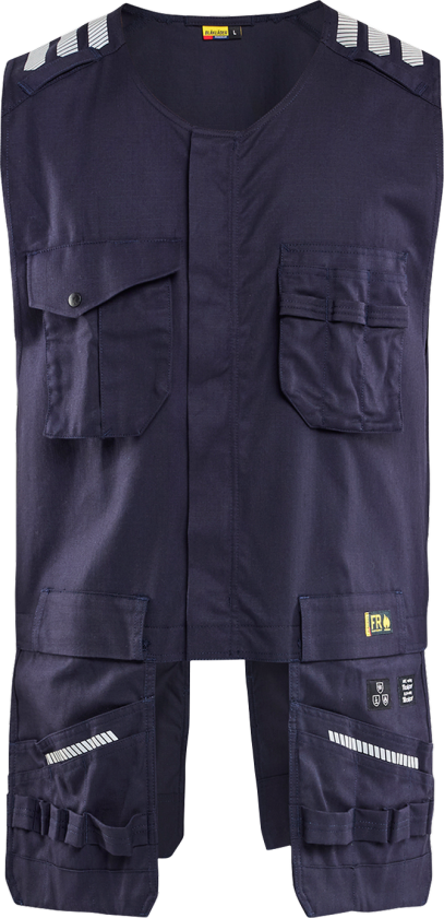 Marine Vest – Refleksdetaljer, Vannavvisende ( 811518006, Marine, 1 Stykk, størrelse-S )