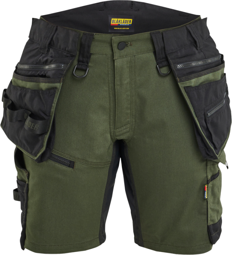 Shorts – Slitesterk og Komfortabel ( 811521974, Grønn/Svart, Dame, 1 Stykk, størrelse- 32)
