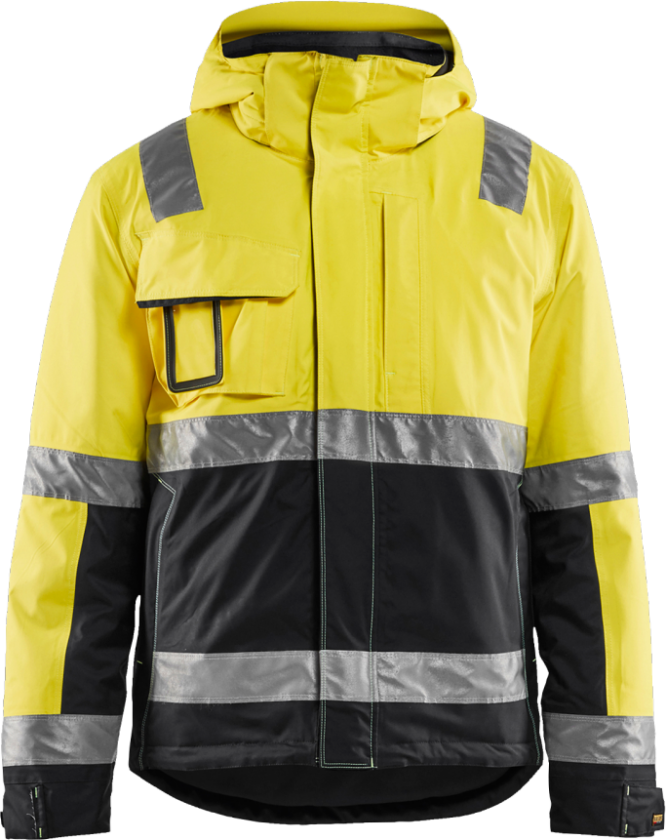 Vinterjakke – Vanntett, Vindtett ( 811515918, Gul/Svart, 1 Stykk, størrelse-6XL )