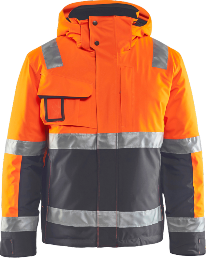 Vinterjakke – Vanntett, Vindtett ( 811512462, Oransje/Grå, 1 Stykk, størrelse-XL )