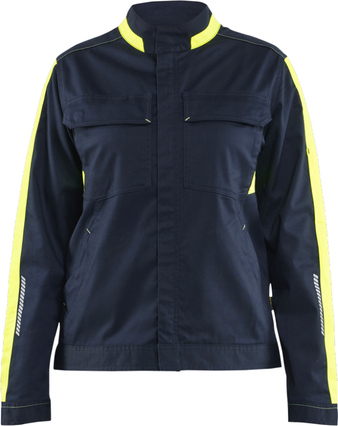 Jakke – Ripefri, Høy Synlighet ( 811516202, Marine/Gul, Dame, 1 Stykk, størrelse- XS)