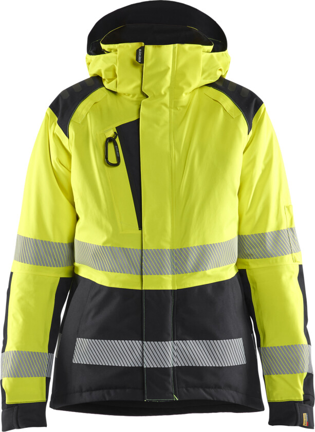 Hi-vis winter jacket women´s gul/svart