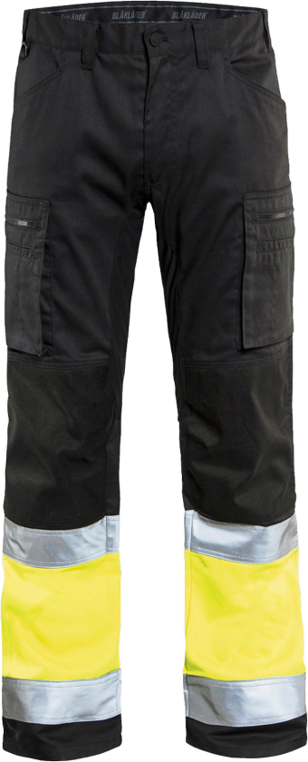 Bukser – Høy Synlighet, Stretch ( 811515924, Svart/Gul, 1 Stykk, størrelse-68 )