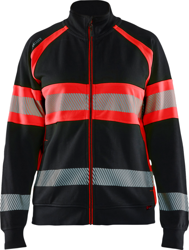 Varselgenser – Høy Synlighet, Komfort ( 811518467, Svart/Rød, Dame, 1 Stykk, størrelse- XL)