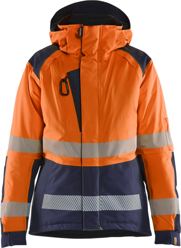 Vinterjakke – Vind- og vanntett ( 811517011, Oransje/Marine, Dame, 1 Stykk, størrelse- 3XL)