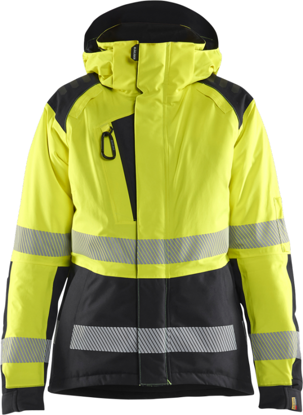 Vinterjakke – Vind- og vanntett ( 811517002, Gul/Svart, Dame, 1 Stykk, størrelse- XL)