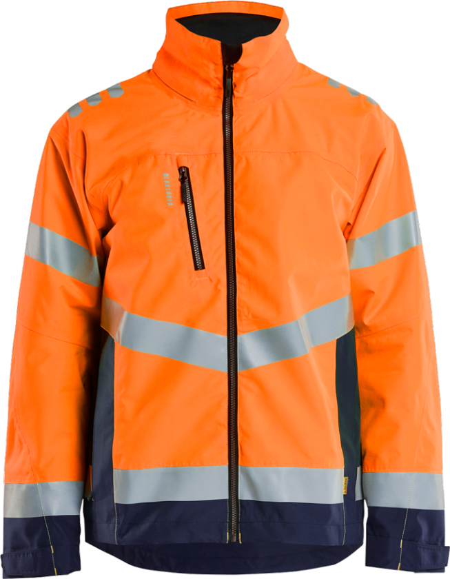 Jakke – Vind- og vanntett, høy komfort ( 811519388, Oransje/Marine, 1 Stykk, størrelse-S )