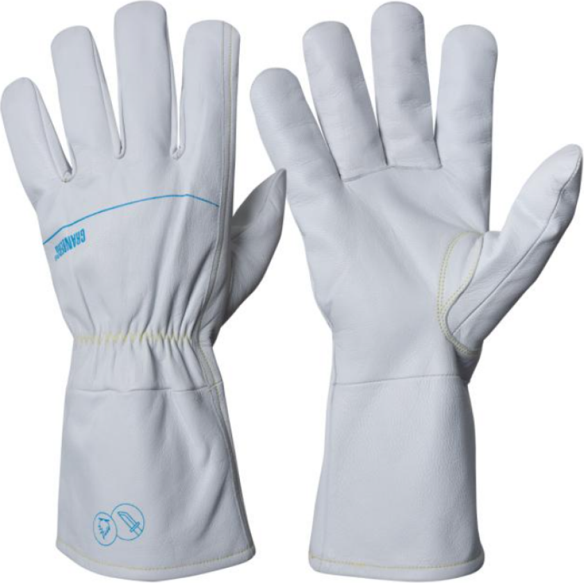 Cut and Heat Resistant Hansker – Høy beskyttelse, utmerket grep (113.1025, Hvit, 6 Par, størrelse-13)