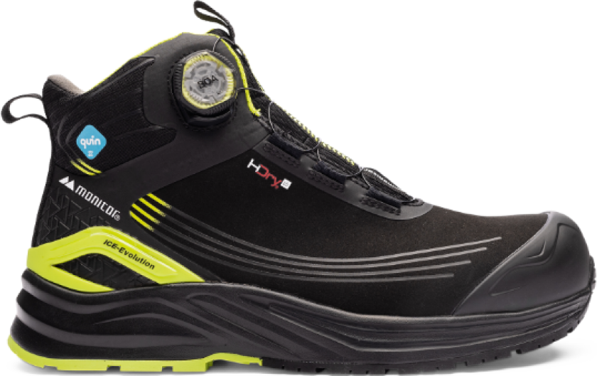 Evolution Vision Sikkerhetssko – Høy Komfort, Vanntett (1002121, Svart, Unisex, 1 Par, størrelse-38)