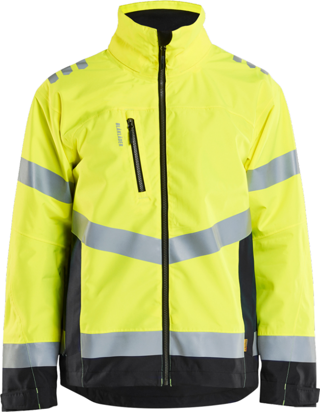Jakke – Vind- og Vanntett Beskyttelse ( 811519379, Gul/Svart, 1 Stykk, størrelse-XS )