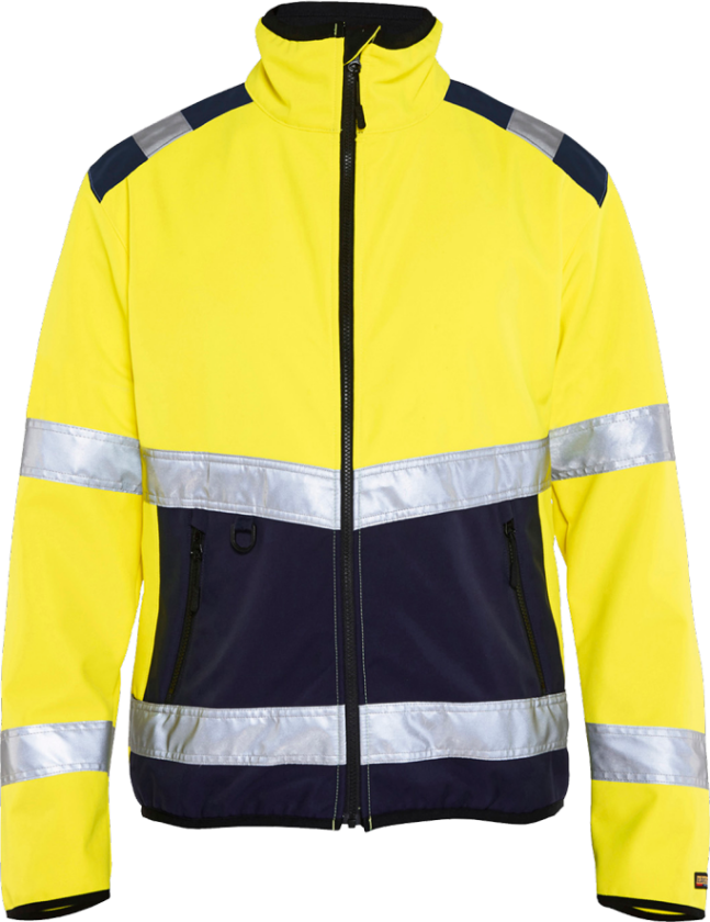 Softshell-Jakke – Vannavvisende, Pustende ( 811499900, Gul/Marine, 1 Stykk, størrelse-M )