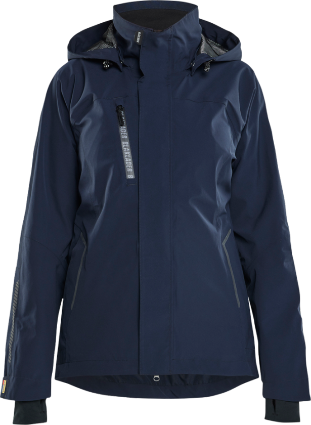 Skalljakke – Vind- og vanntett, pustende ( 811518984, Marine/Svart, Dame, 1 Stykk, størrelse- 3XL)