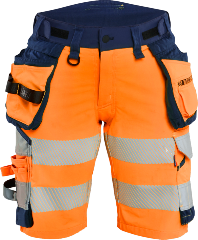Shorts – Høy Slitestyrke, Komfortabel Passform ( 811521284, Oransje/Marine, Dame, 1 Stykk, størrelse- 34)