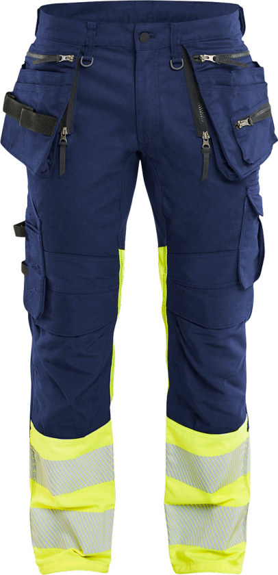 Arbeidsbukser – Slitesterk, Ergonomisk ( 811519867, Marine/Gul, Dame, 1 Stykk, størrelse- 64)