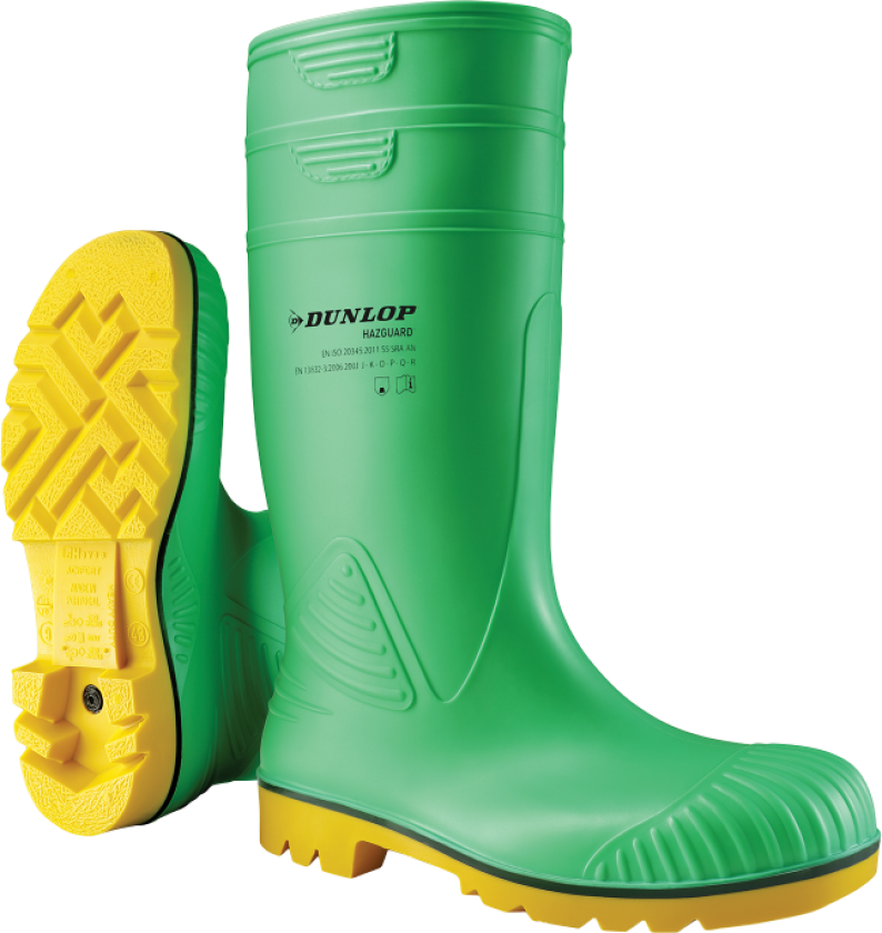 Vernestøvel – Kjemikaliebestandig, Sklisikker (505000106, Grønn, 1 PAR, størrelse-43)