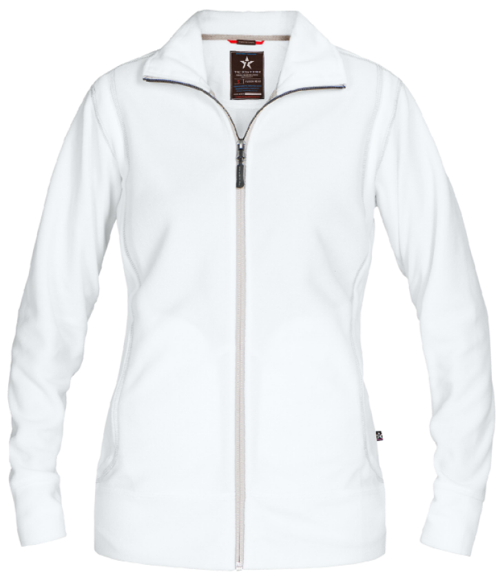 Fleecejakke – Vind- og vannavvisende (770002796, Hvit, 1 Stykk, størrelse-2XL)