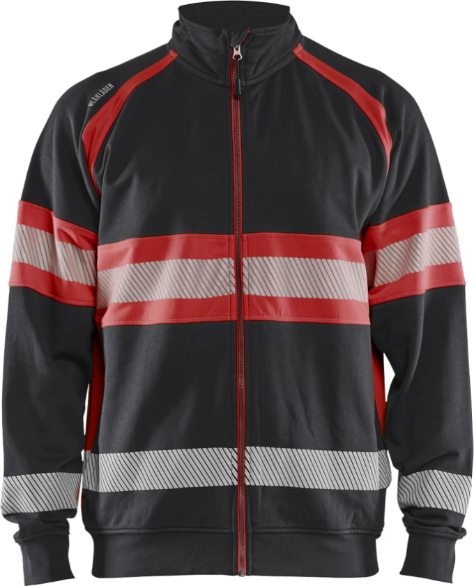 Gensere – Myk, Komfortabel, HI-Vis ( 811514347, Svart/Rød, 1 Stykk, størrelse-L )