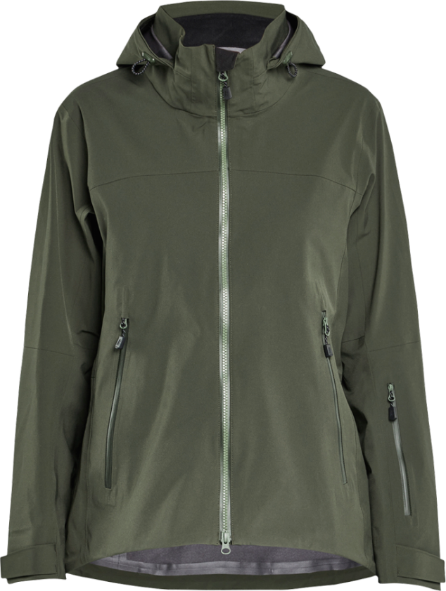 Skalljakke – Vanntett, vindtett, pustende ( 811519221, Grønn, Dame, 1 Stykk, størrelse- XXL)