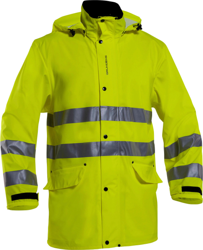 Grundéns Regnsett – Vanntett, høy synlighet (207202581, Gul, 1 Stykk, størrelse-L)