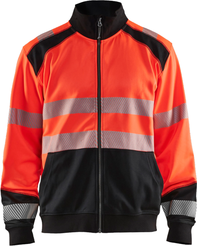 Genser – Høy Synlighet, Komfortabel ( 811504575, Rød/Svart, 1 Stykk, størrelse-3XL )