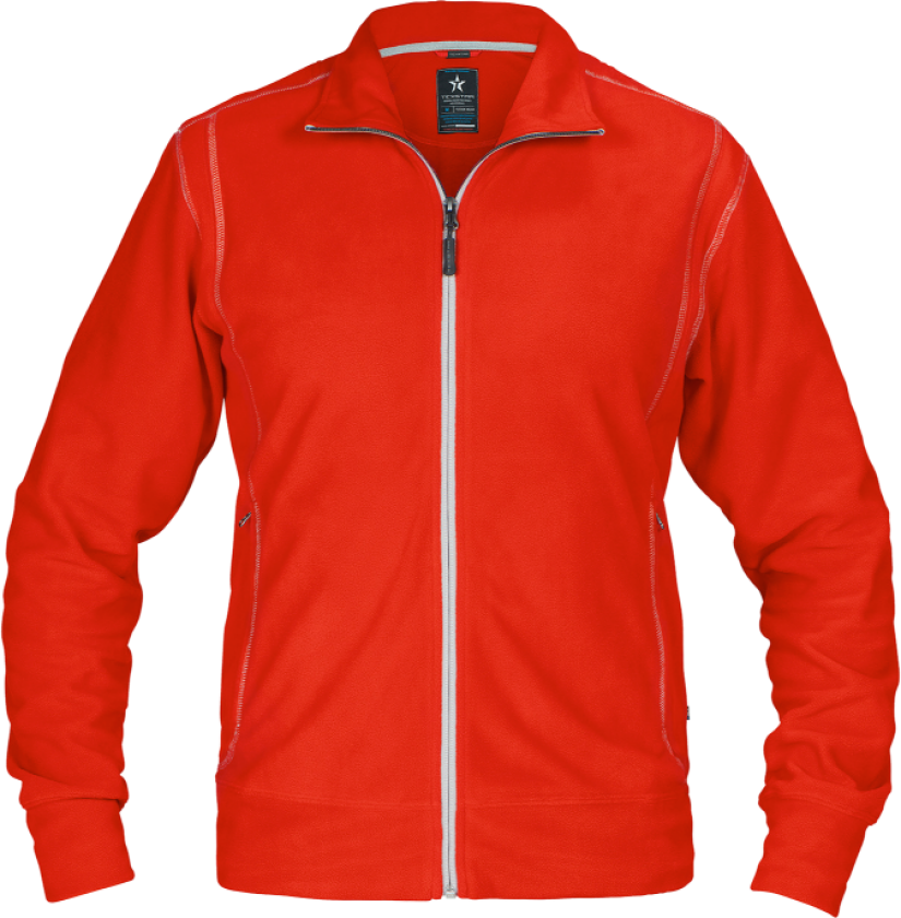 Fleecejakke – Vind- og vannavvisende (770000182, Rød, 1 Stykk, størrelse-M)