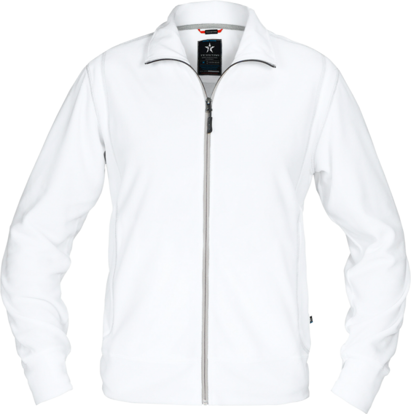 Fleecejakke – Vind- og vannavvisende (770000177, Hvit, 1 Stykk, størrelse-L)