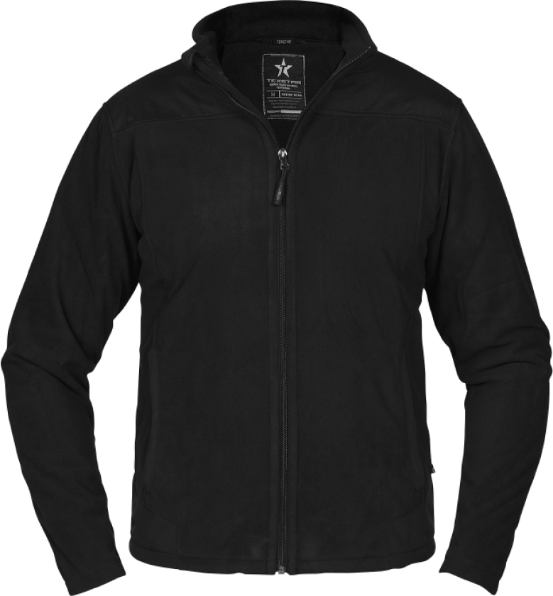 Fleecejakke – Vind- og vannavvisende (770000289, Svart, 1 Stykk, størrelse-XL)