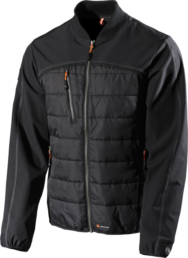 Hybridjakke – Vindtett, komfortabel passform (800053416, Svart, 1 Stykk, størrelse-3XL)
