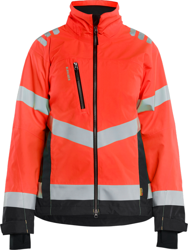Jakke – Vind- og Vanntett Beskyttelse ( 811519424, Rød/Svart, Dame, 1 Stykk, størrelse- XS)