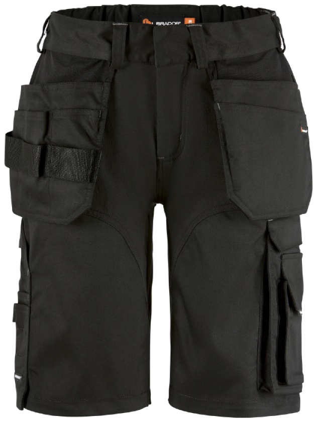 Arbeidsshorts – Elastisk, God Passform (800053513, Svart, 1 Stykk, størrelse-34)