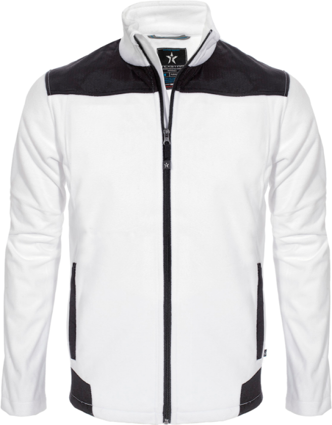 Fleecejakke – Vind- og vannavvisende (770000265, Hvit, 1 Stykk, størrelse-XL)