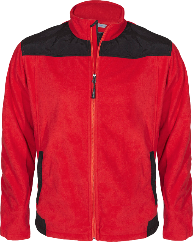 Fleecejakke – Vind- og vannavvisende (770000272, Rød, 1 Stykk, størrelse-2XL)